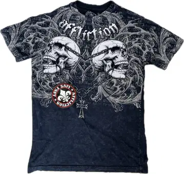 Affliction 스컬 프린트 T셔츠 sk8