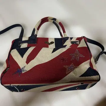 새상품급 싱크비 토트백 Think Bee! 유니언 잭 보관 주머니 포함