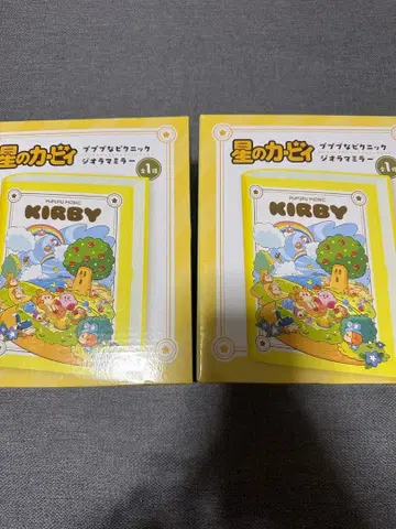 별의 커비 푸푸푸 피크닉 디오라마 거울 2개 세트