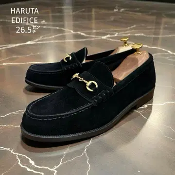 미사용급 HARUTA EDIFICE 비트 로퍼 26.5cm 스웨이드