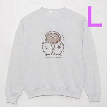 나가노 캐릭터즈 맨투맨 차!! 오트밀 L 사이즈