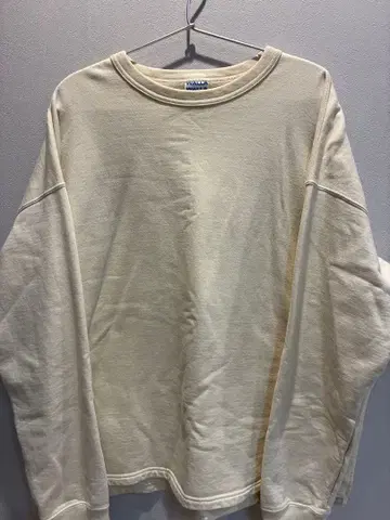 와라와라 스포츠 트레이닝복 맨투맨 내추럴 미색