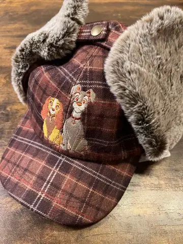 아기 강아지 이야기 자수 포함 캡