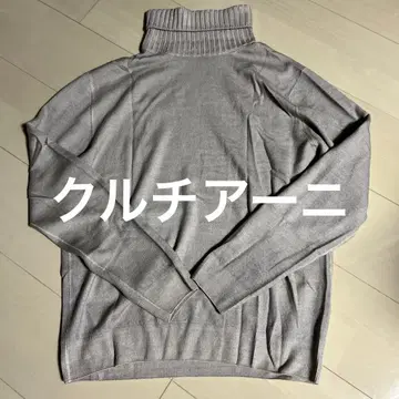 Cruciani 터틀넥 스웨터 그레이지 사이즈 52