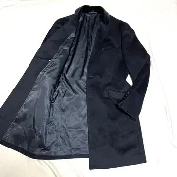 [ 새상품급 ] 정장 셀렉트 롱 캐시미어 체스터 코트 블랙 L