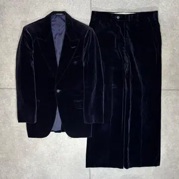 셋업 수트 상하의 벨로아 싱글 빈티지 90s 캐주얼