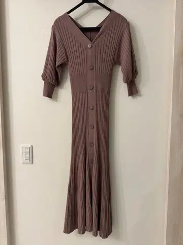 SNIDEL 리브 니트 원피스