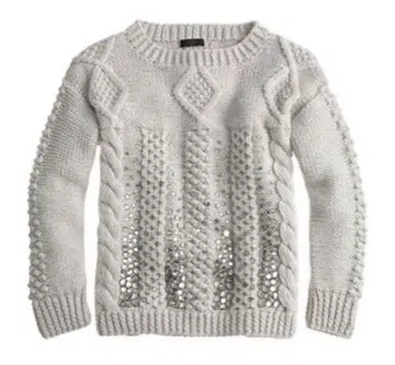 J.CREW 케이블 니트 긴팔 스웨터