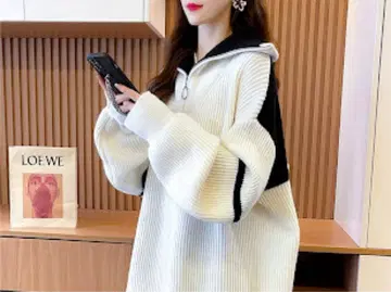 131 빅 실루엣 니트 스웨터 릴랙스 화이트