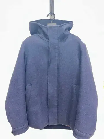 그린 라벨 릴랙싱 울 코트 숏 기장 네이비