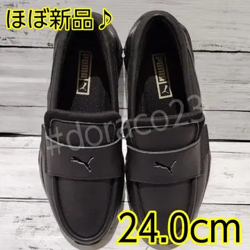 컨디션 최상 PUMA LOAFYR WNS 푸마 로퍼 블랙 24cm