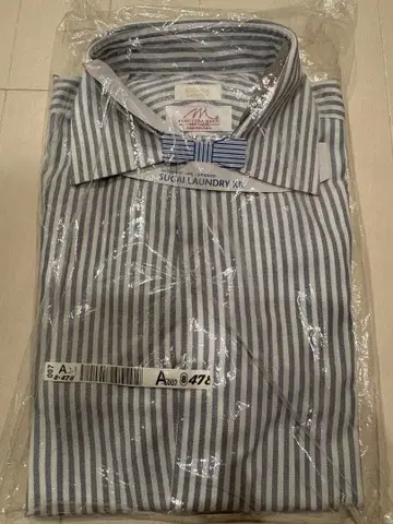 EDIFICE 그레이 스트라이프 셔츠 37 에디피스