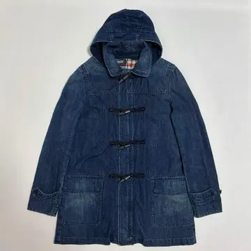 LRL 로렌 랄프 로렌 청바지 라이너 포함 데님 더플 코트