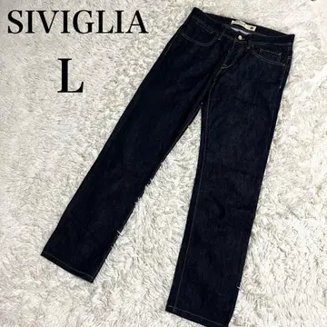 새상품급 SIVIGLIA 세빌리아 데님 팬츠 이탈리아제 다크 네이비