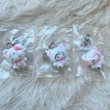 메지루시 액세서리 산리오 포근포근 스노우*키티&마이멜로디&쿠로미