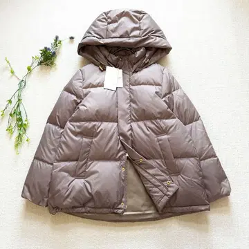 [택 포함 미사용품] 슬로브 이에나 2way 숏 후드 다운 자켓 경량