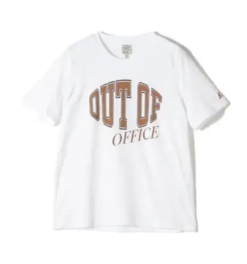 새상품급 OUT OF OFFICE 프린트T셔츠 화이트 정가 14300엔