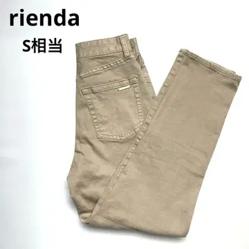 rienda 베이지 하이웨스트 치노 팬츠 스트레치 슬림 레그 실루엣 24