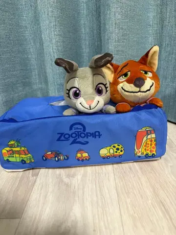 주토피아2 디오라마 티슈 케이스 닉 주디