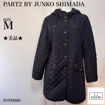 PART2 BY JUNKO SHIMADA 퀼팅 자켓 블랙