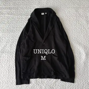 유니클로 자켓 M 코튼 블랙 남성용 캐주얼