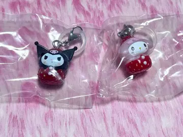 산리오 딸기 메지루시 액세서리 쿠로미 마이멜로디