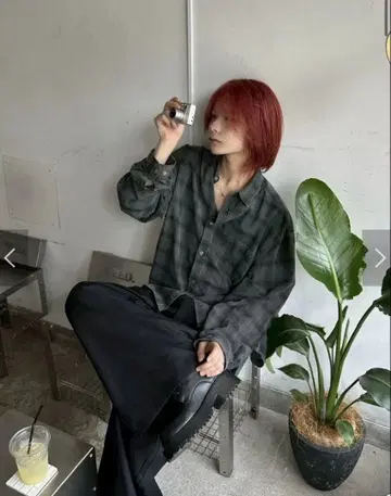 LUV CODE check shirt