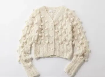 AYNI 아이니 TUPU 폼폼 가디건 니트 입체 IENA