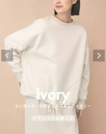 [ 새상품급 ] 나인아르 rrrrrrrr 히트 맨투맨 아이보리