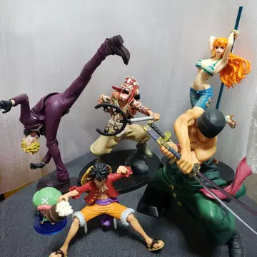 원피스 피규어 밀짚모자 일당 6명 묶음 판매