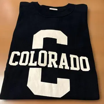 Champion 리버스 위브 반팔 스웨트 셔츠 네이비