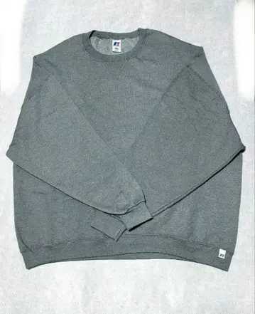 러셀 애슬레틱 맨투맨 트레이닝복 무지 그레이 XXL