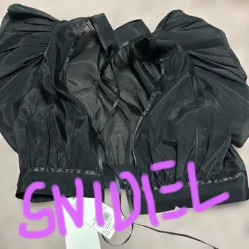 SNIDEL 블랙 반팔 가디건 사이즈 1