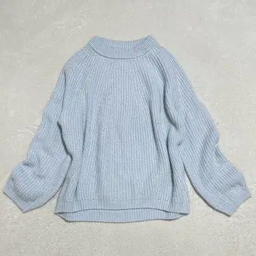 루카 리브 니트 넉넉한 스웨터 성숙 큐트 오피스 캐주얼 F