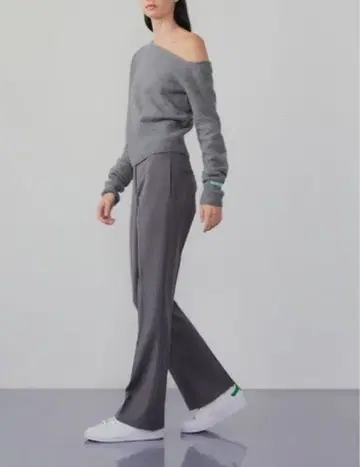 InstantFunk 그레이 원 숄더 스웨터 한국