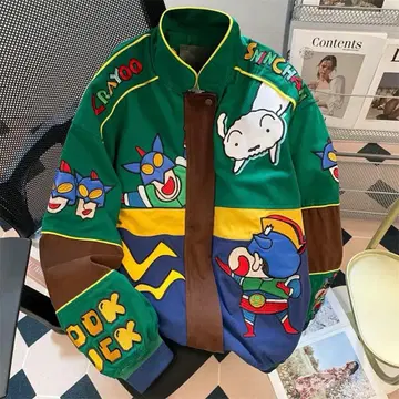 애니메이션 캐릭터 자수 자켓