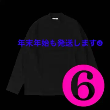 ATON 24AW 수피마 코튼 모크넥 롱 T 6