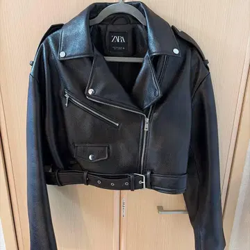 ZARA 블랙 크롭 라이더 자켓