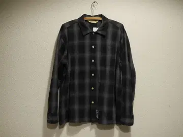 Softmachine 블랙 그레이 옴브레 체크 플란넬 셔츠