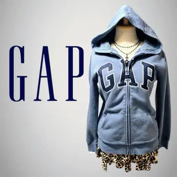 GAP 갭 지퍼 후드티 블루 로고 Y2K 헤이세이 갸루