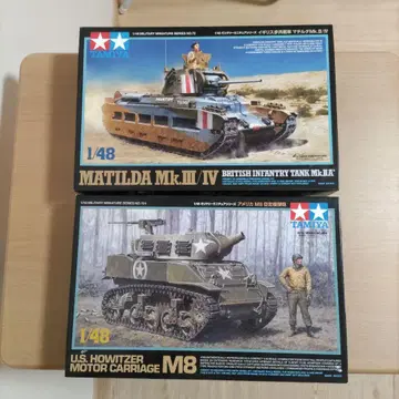 TAMIYA 1/48 프라모델 MATILDA Mk.III/IV & M8