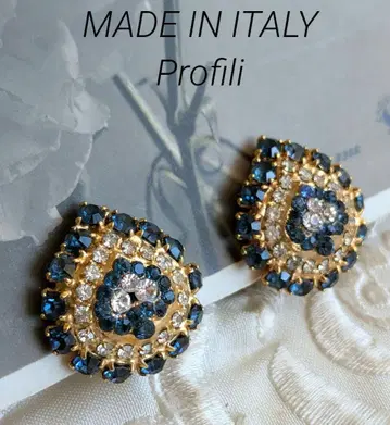 Profili 귀찌 몬타나 블루 클리어 큐빅 귀찌