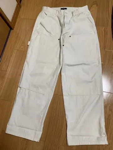 [ 시착 정도 ] BEAMS 세미 와이드 더블니 페인터 팬츠 M 사이즈