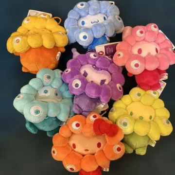 미야쿠미야쿠 산리오 최애 컬러 봉제 인형 키링