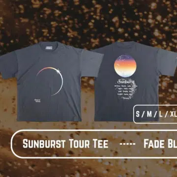 Suchmos SUNBURST TOUR 티셔츠 블랙 L