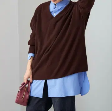 이에나 IFine 뉴질랜드 울 뉴앙스 V 풀오버