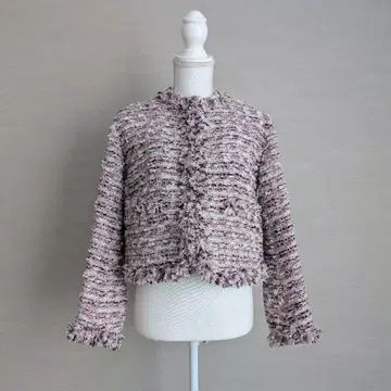 TOMORROWLAND 라일락 팬시 프린지 컬러리스 자켓