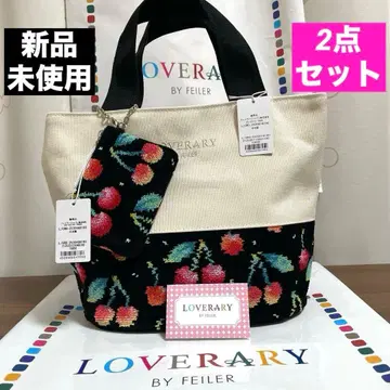 [ 새상품 ] FEILER 러브러리 체리 도트 백과 키 & 카드 파우치