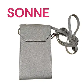 SONNE 미니 숄더백 그레이 / 숄더 스마트폰 케이스 소가죽