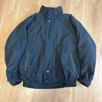 스탠드 카라 자켓 네이비